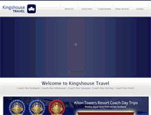 Tablet Screenshot of kingshousetravel.com